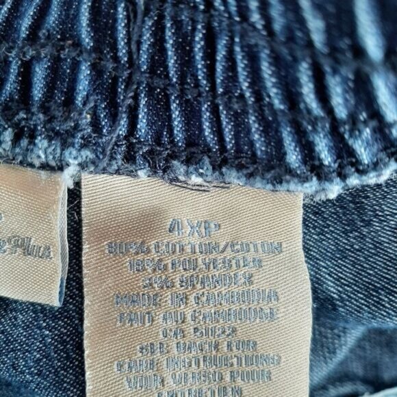 PENMANS | Pull-On Elastic Waist Pants Blue Jeans Sz 4X Petite - Picture 9 of 9